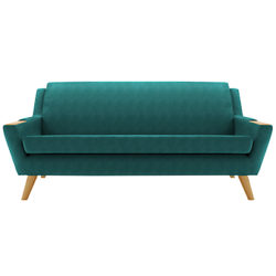 G Plan Vintage The Fifty Five Large 3 Seater Sofa Velvet Teal